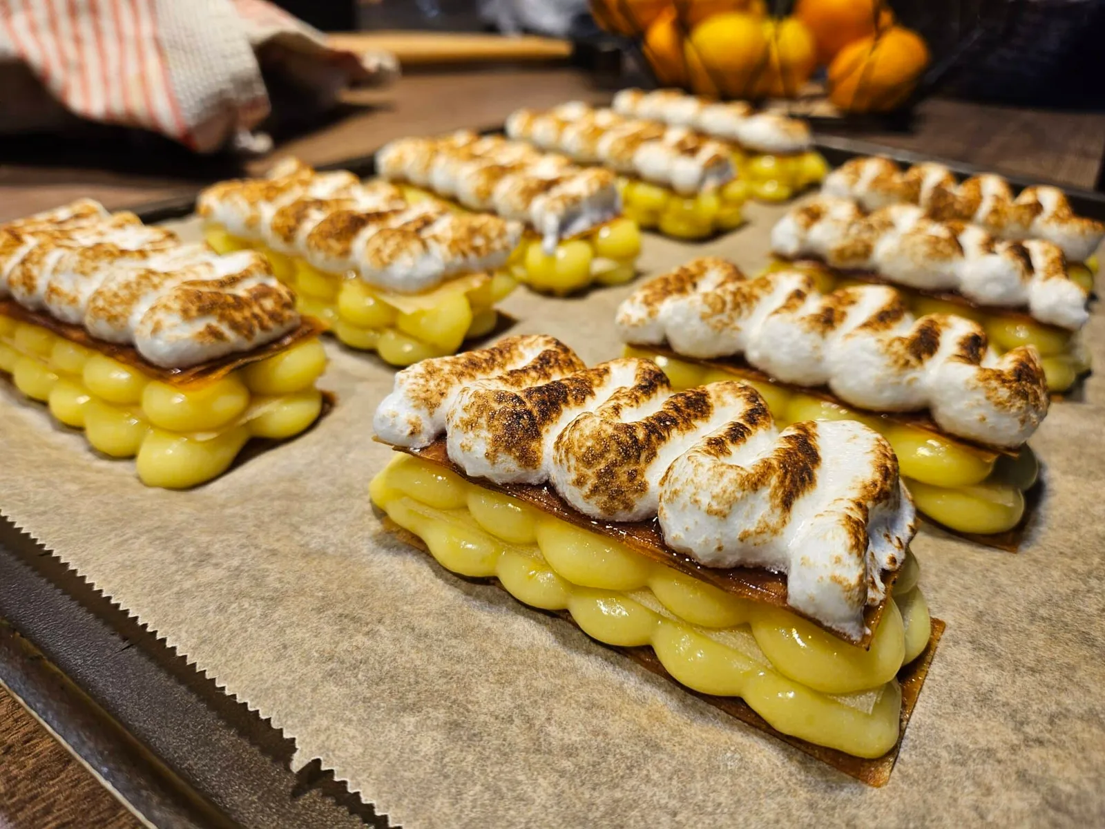 mille feuilles citron meringué