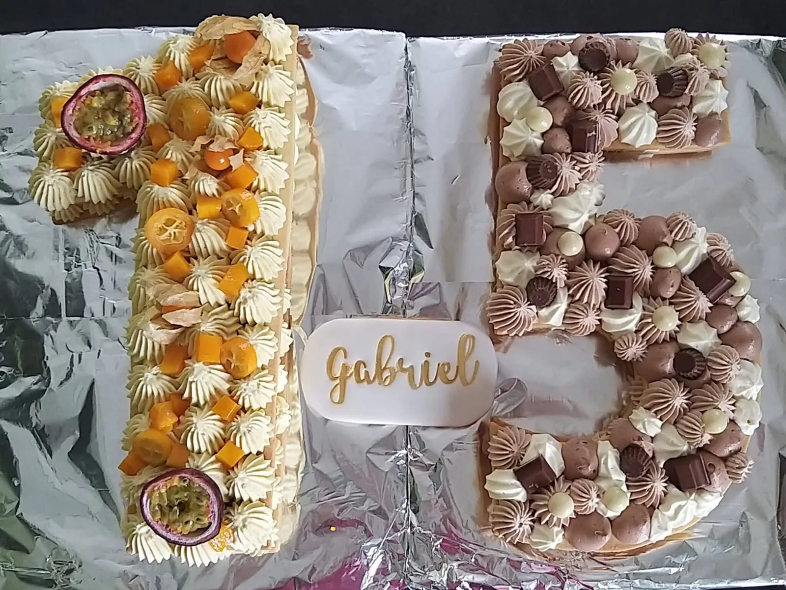 Number Cake Mangue-Passion et Number Cake 3 Chocolats