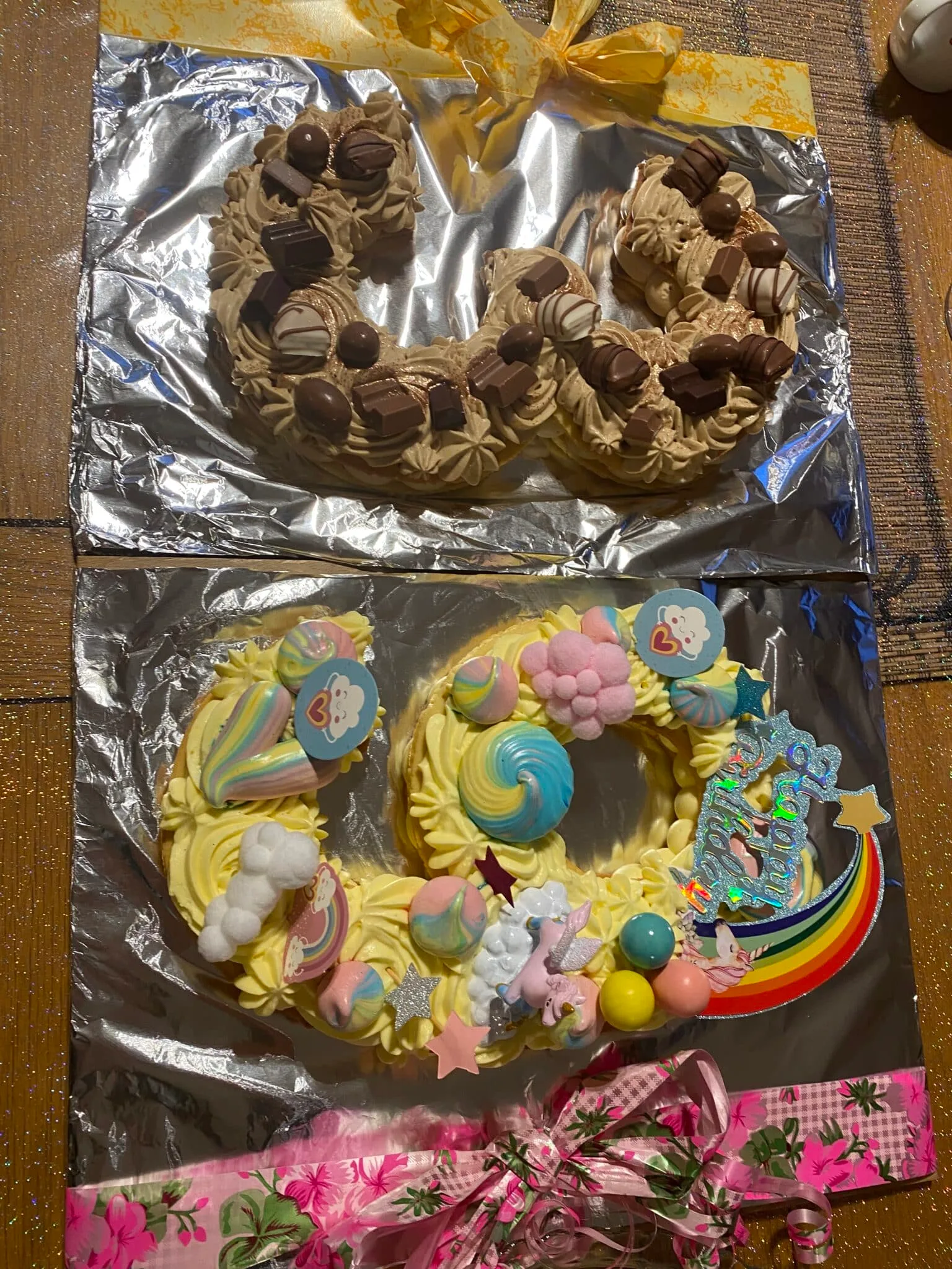 Number cake vanille et chocolat