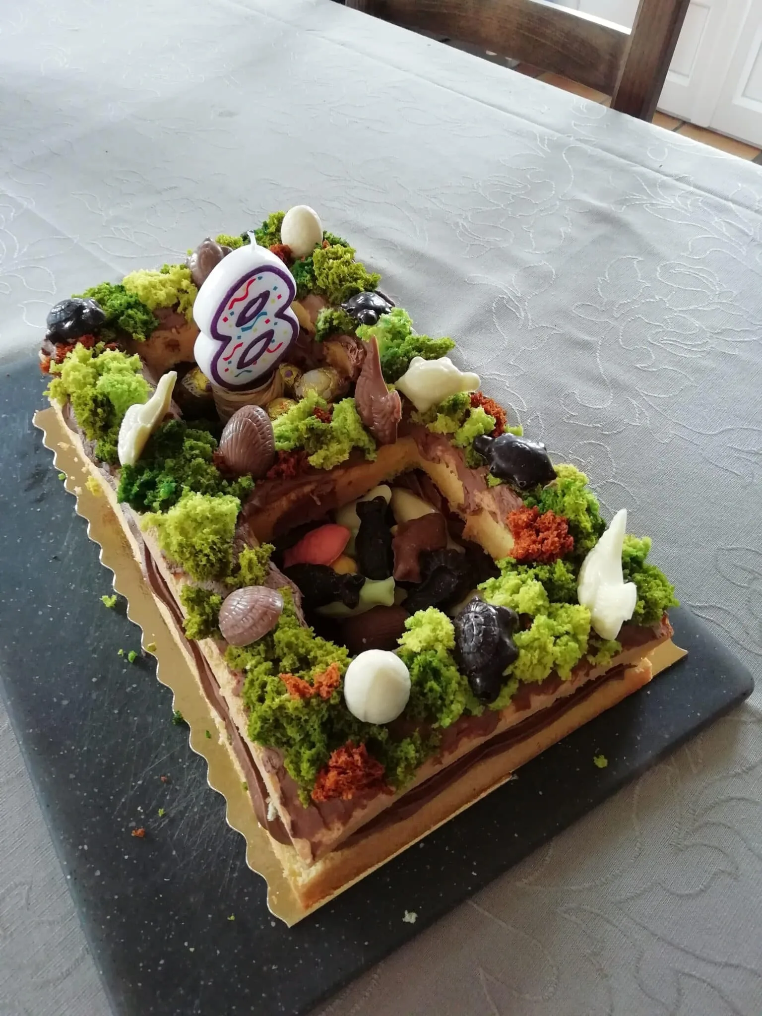 Number cake Pâques et anniversaire