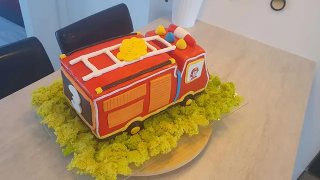 Camion de pompiers - 3 ans de mon petit-fils Valentin