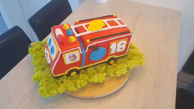 Camion de pompiers - 3 ans de mon petit-fils Valentin