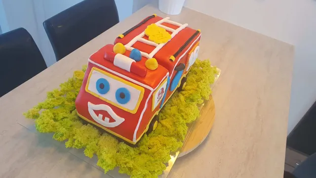 Camion de pompiers - 3 ans de mon petit-fils Valentin