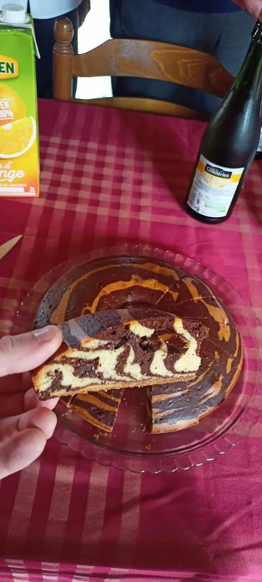 Gâteau zébré