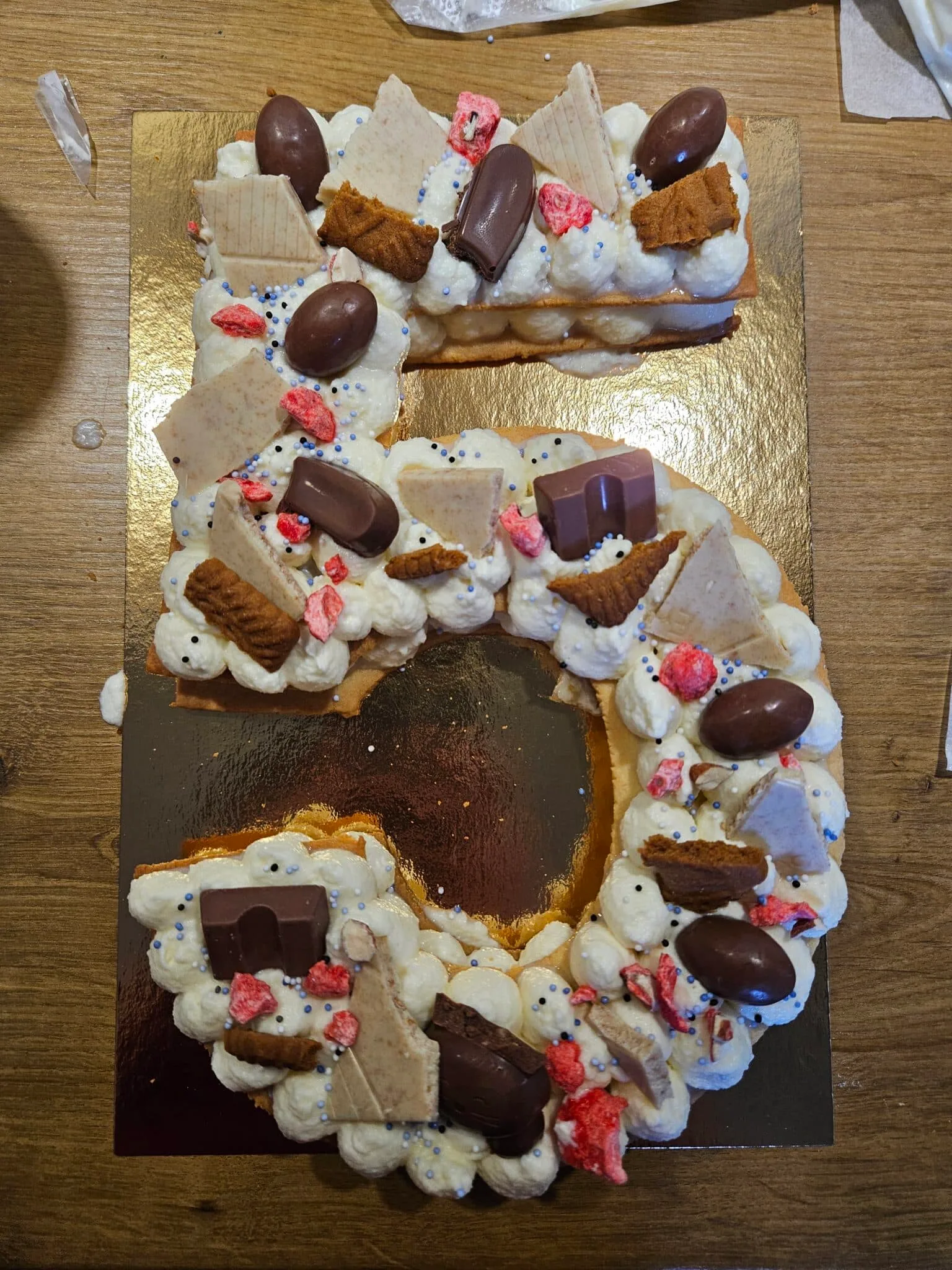 Number cake chantilly mascarpone