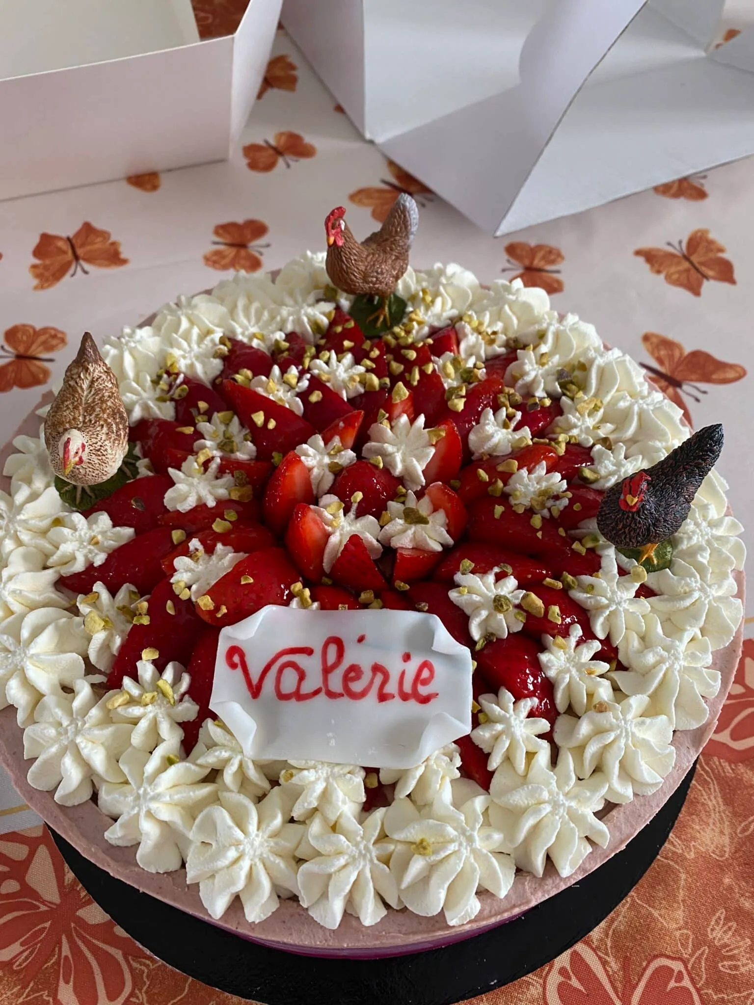 Entremet fraises