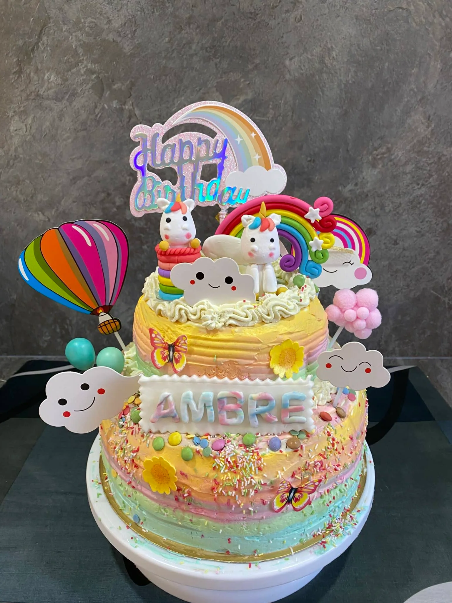 Layer cake licorne