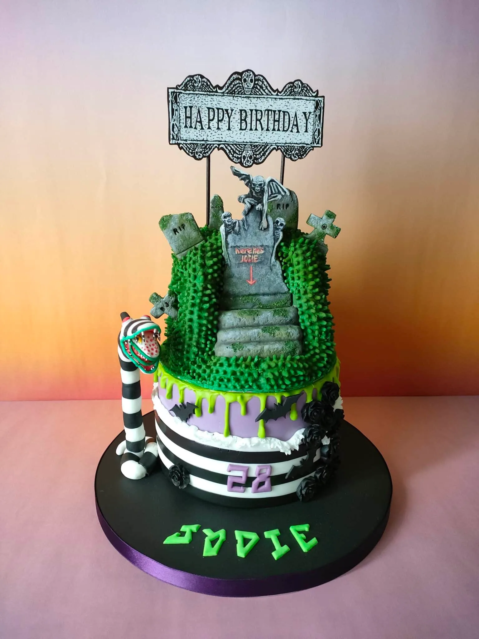 Gâteau Beetlejuice
