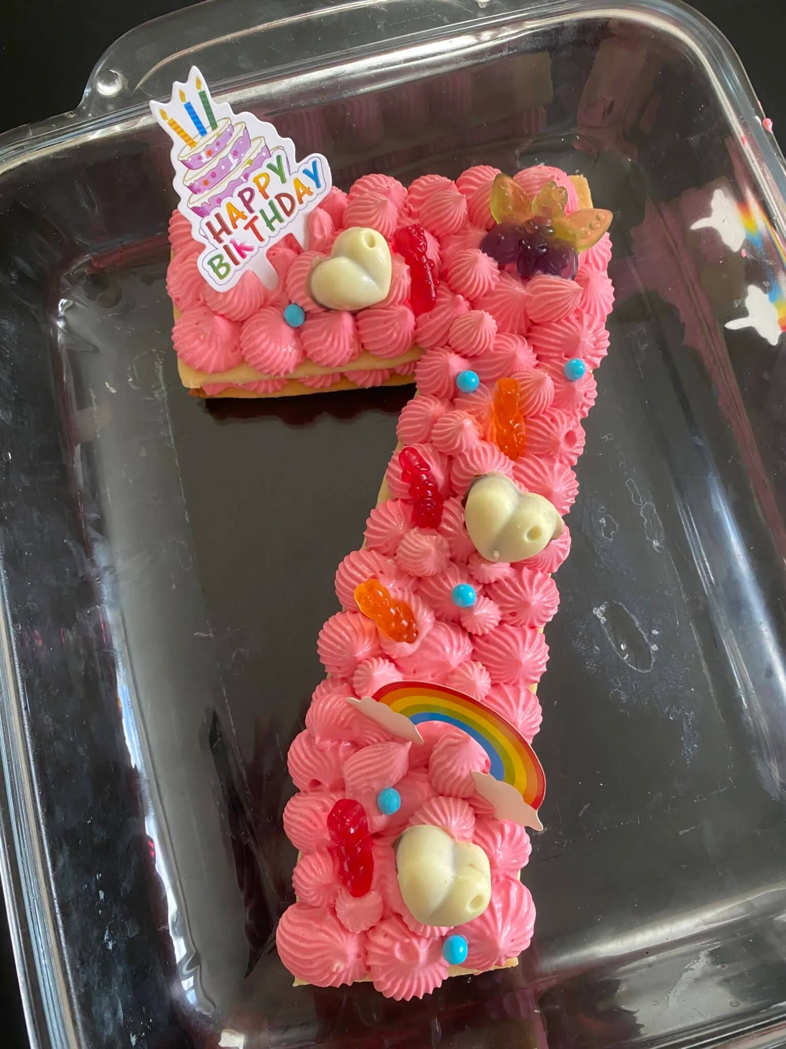 Number cake crème diplomate vanille