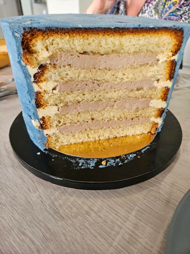 Layer cake thème pêche