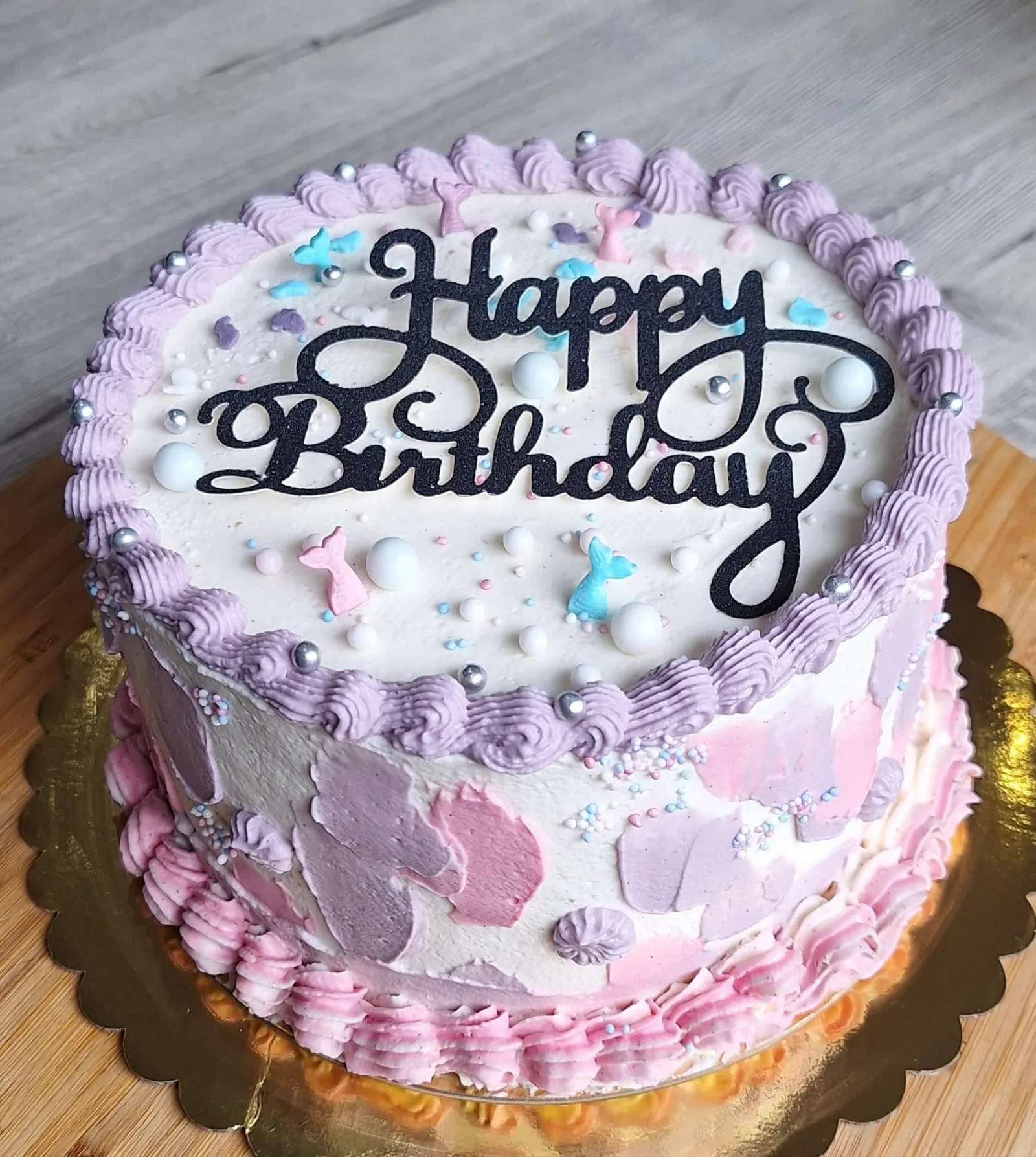 Layer cake vanille fraise