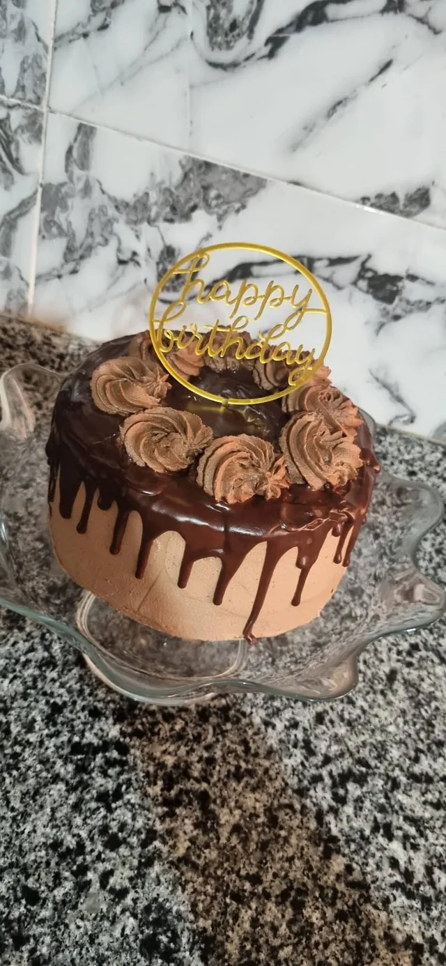 Cake ganache chocolat noir