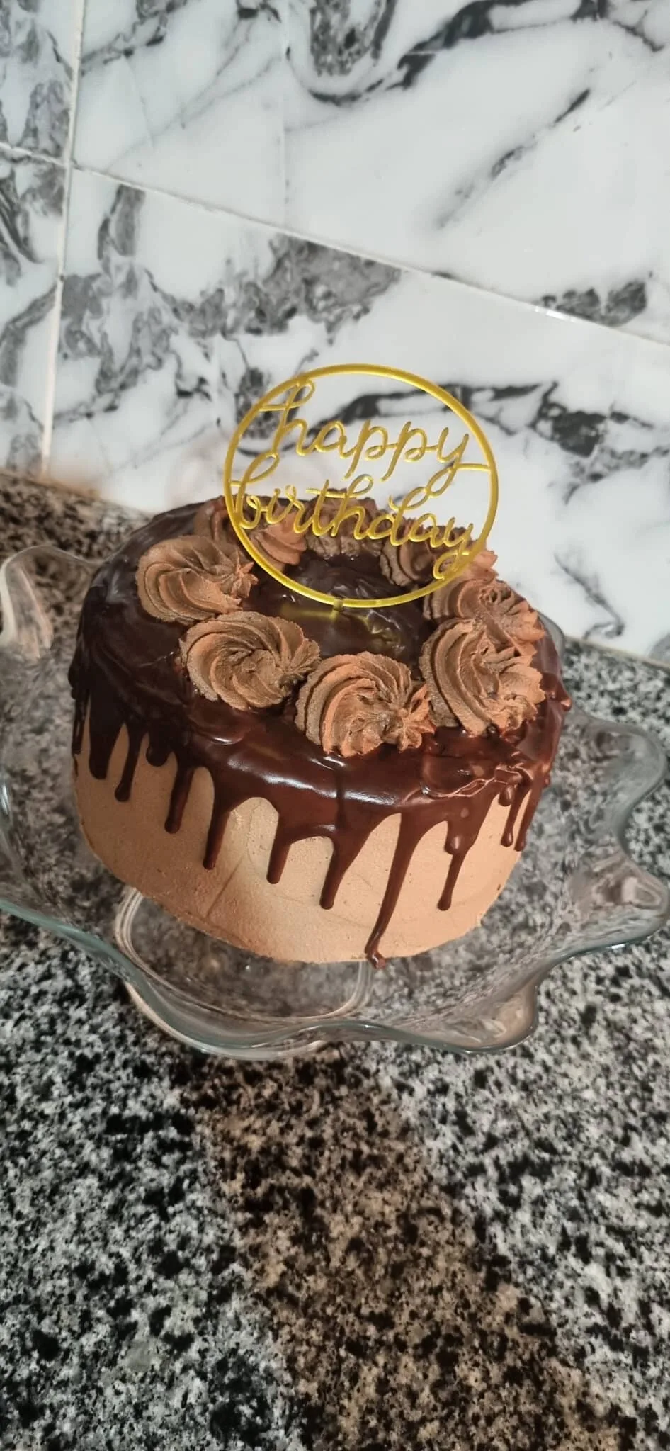Cake ganache chocolat noir