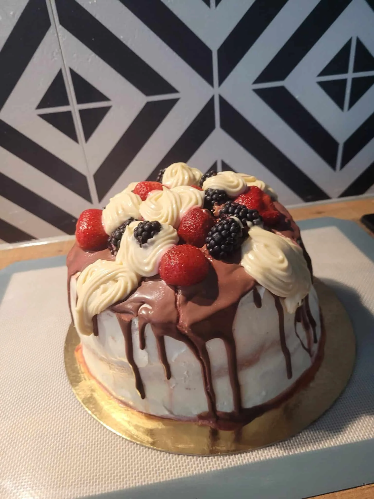 Layer cake au fruit