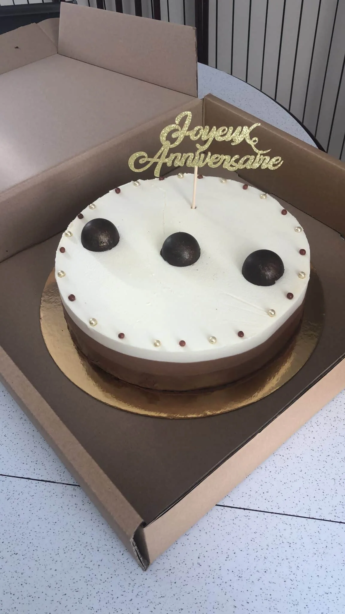 Bavarois trois chocolats
