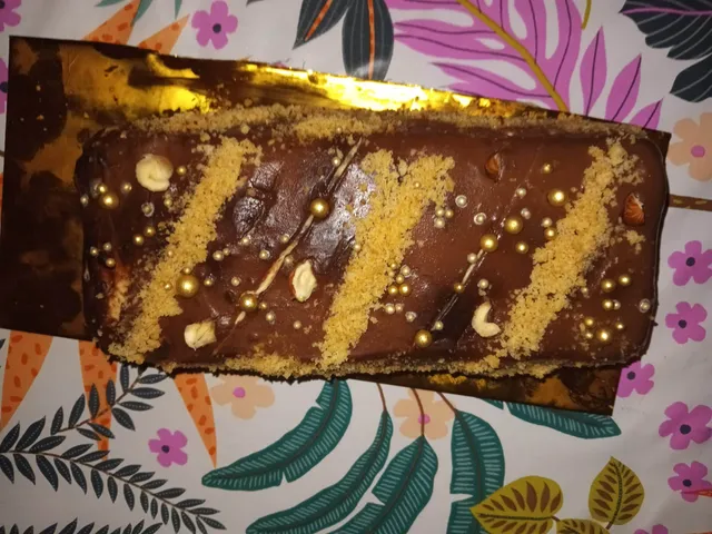 buche cacahuète et insert au caramel