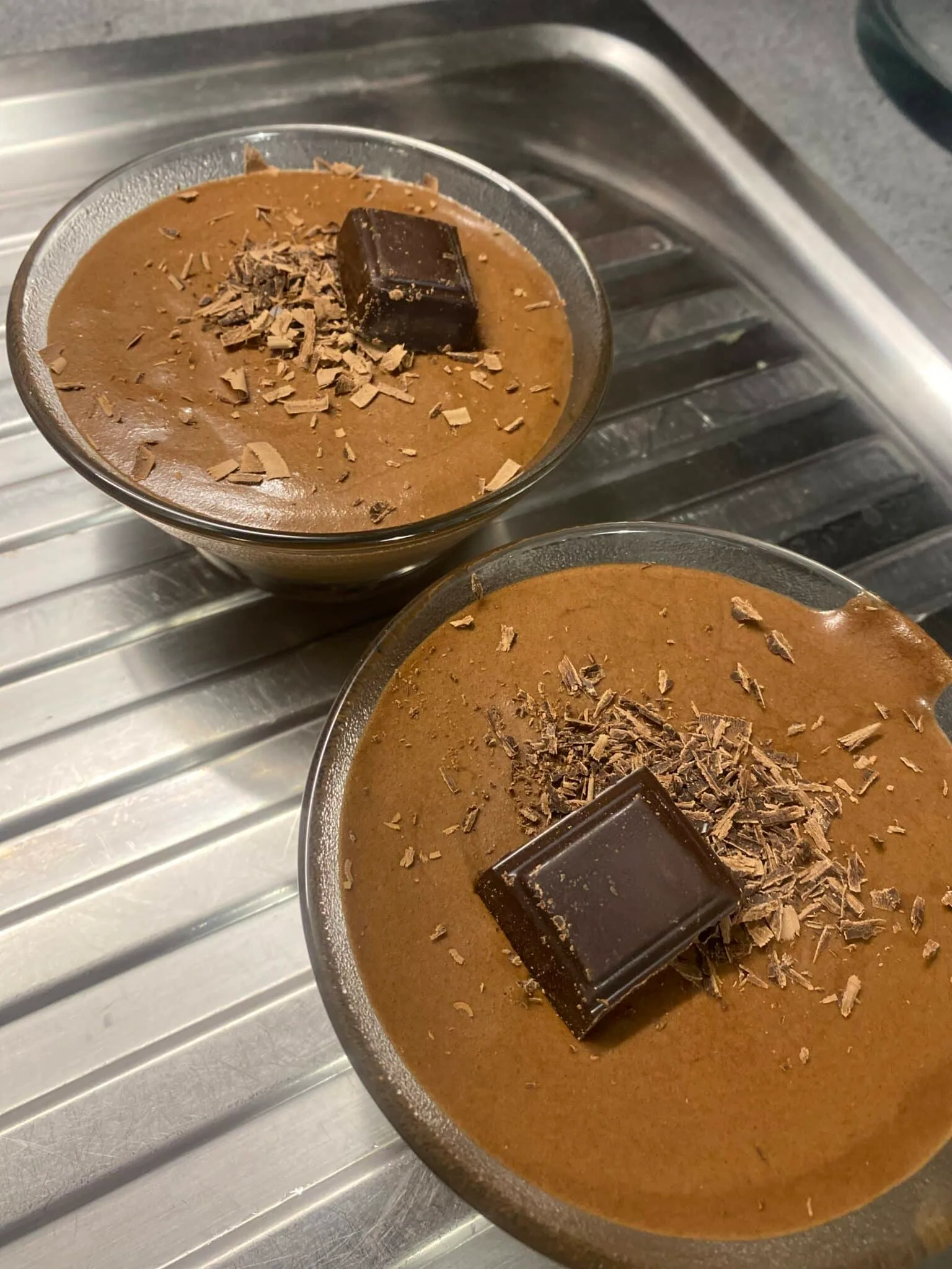 Mousse au chocolat.