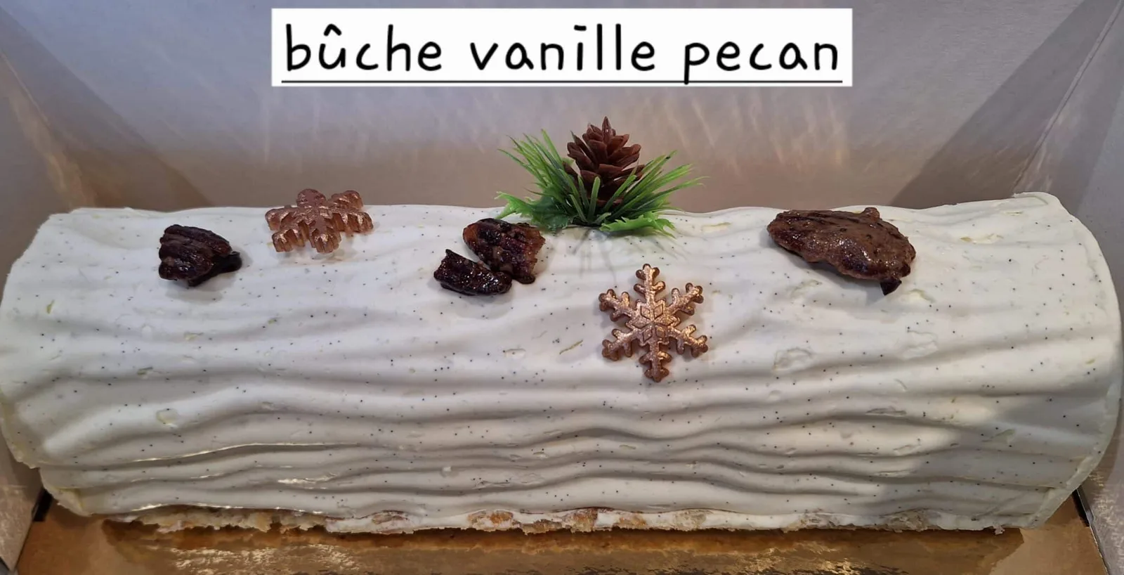 Buche vanille pecan