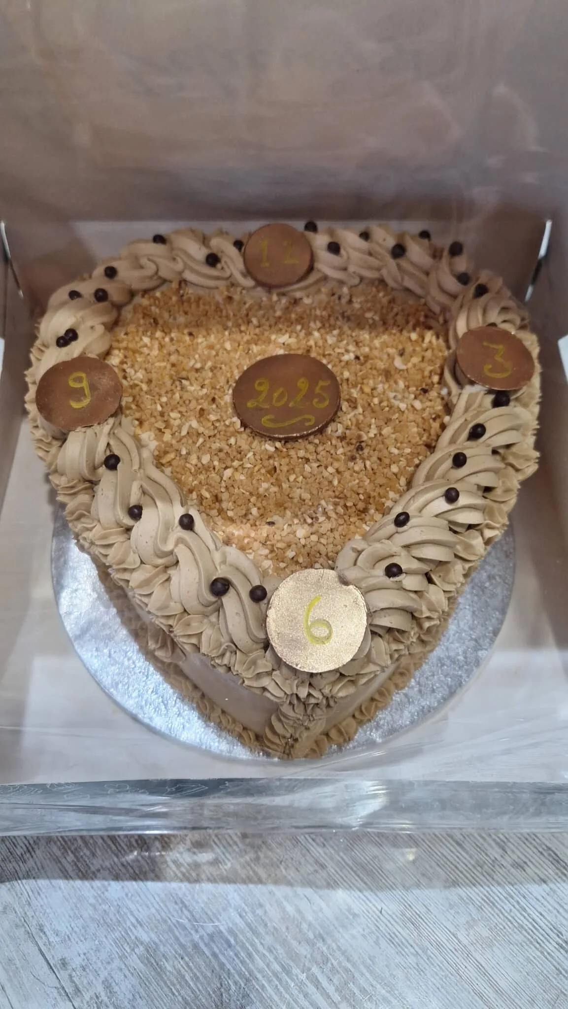 Cœur de Nouvel An moka