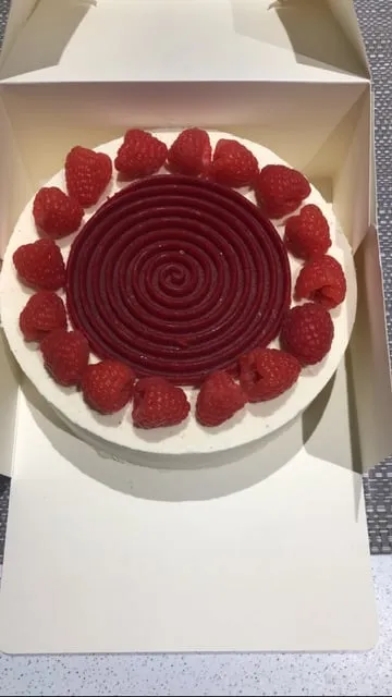 Entremet vanille fruits rouge