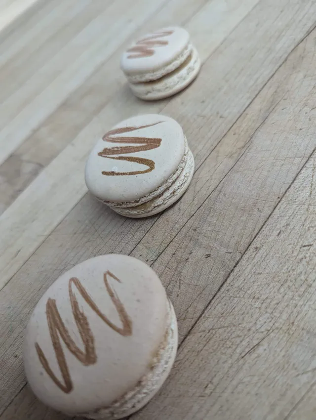 Macarons chocolat blond