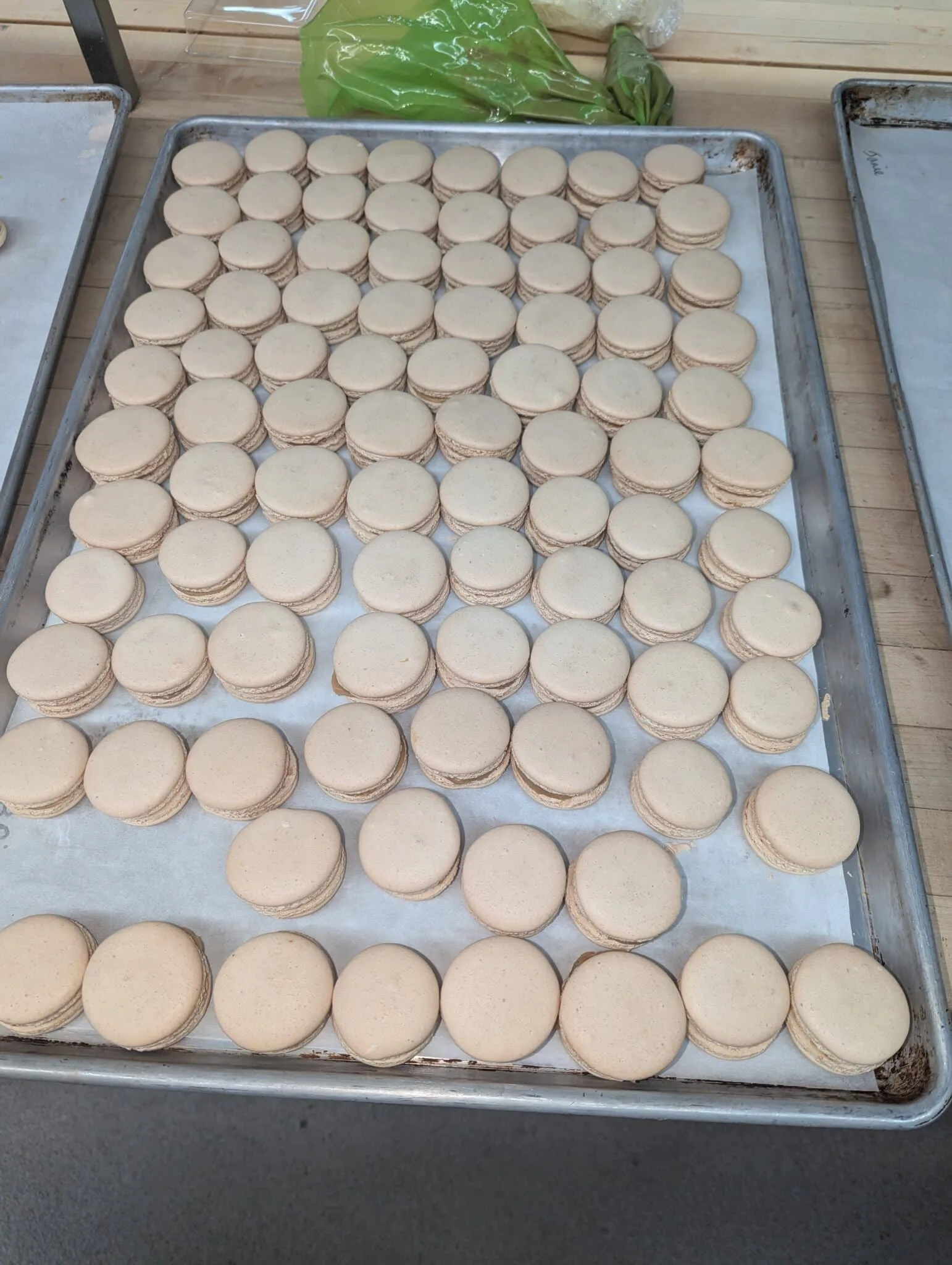 Macarons chocolat blond