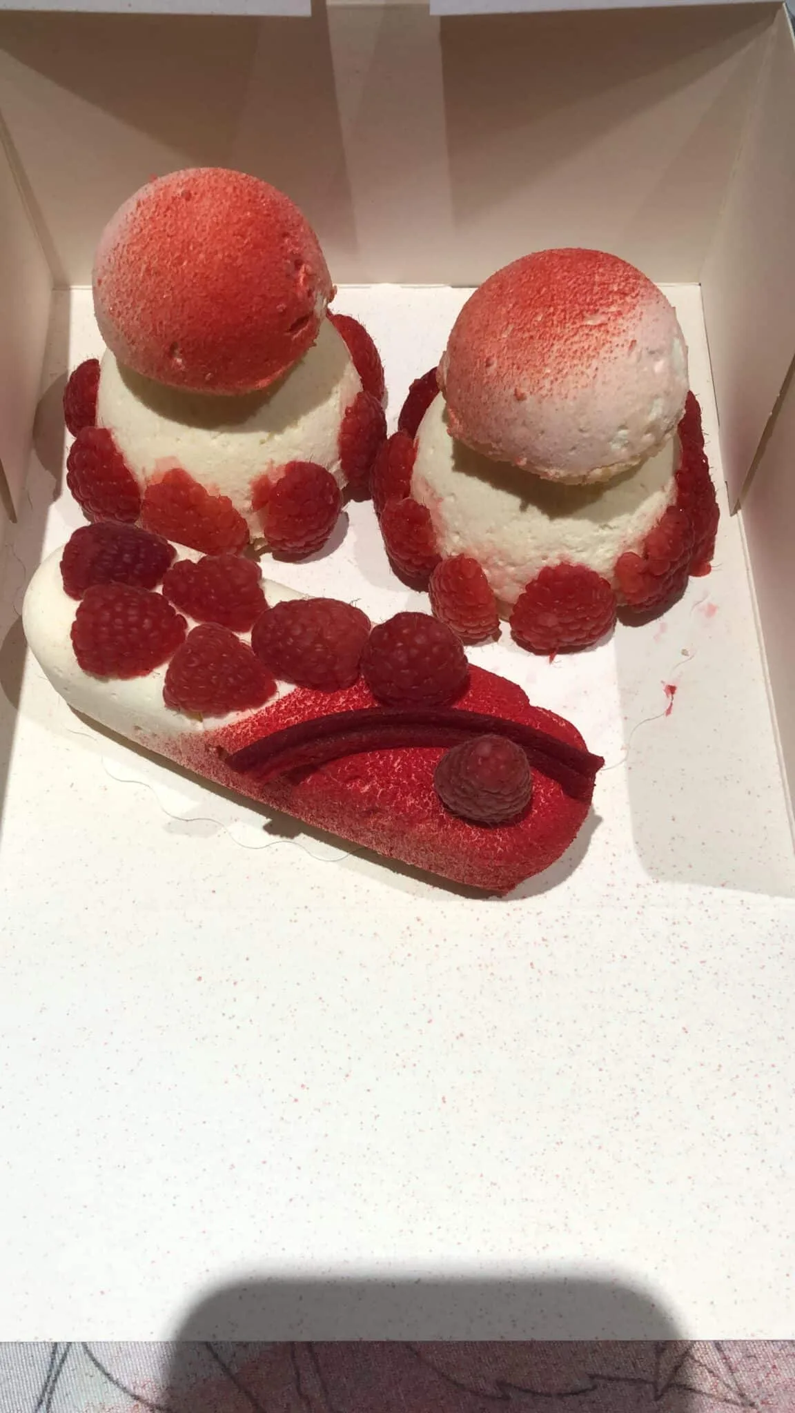 Petits entremets citron fraise