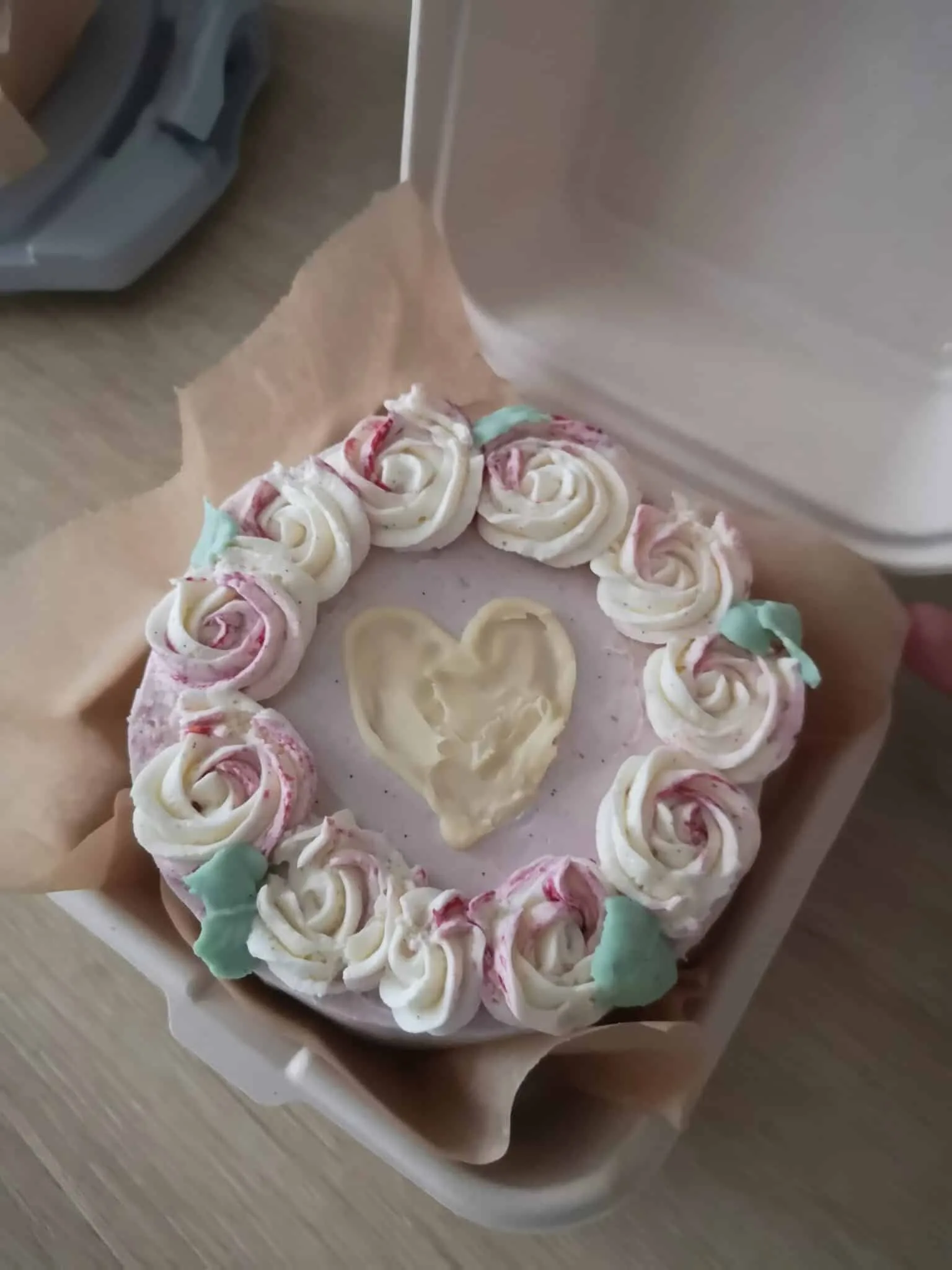 Bento cake framboise