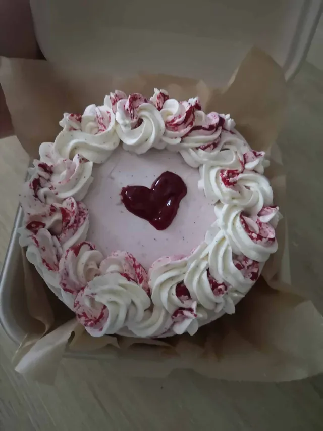 Bento cake framboise