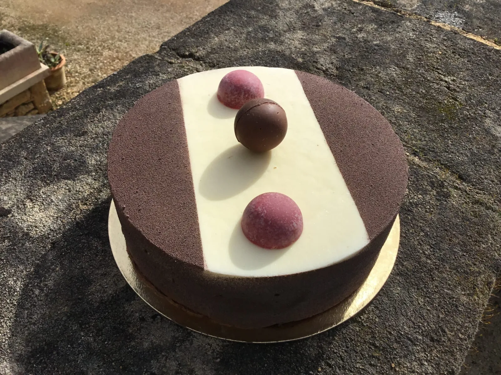 Entremets trois chocolat