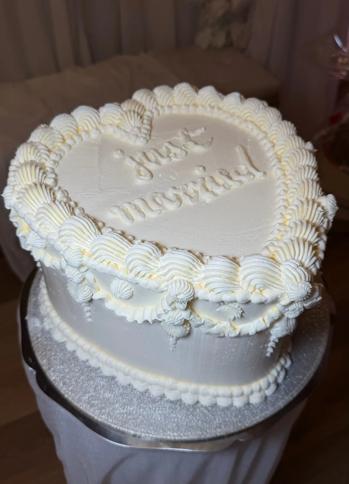 Gâteau de mariage vintage