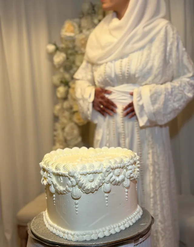Gâteau de mariage vintage
