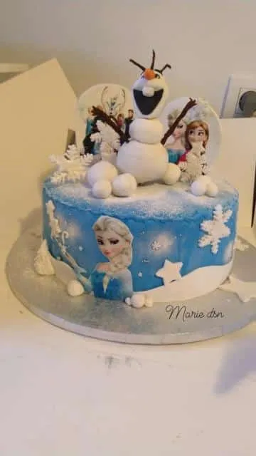 gateau reine des neiges