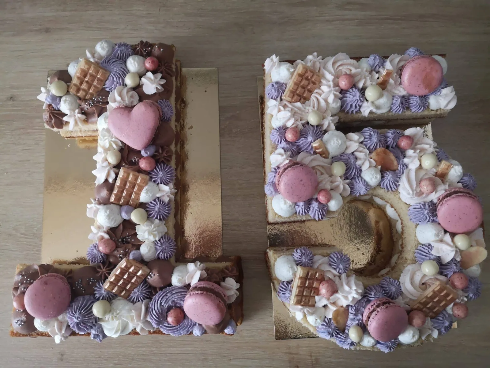 Number cake chocolat /vanille