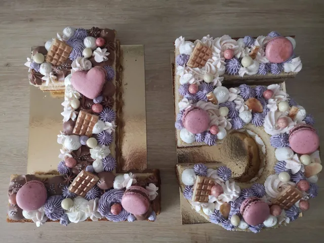 Number cake chocolat /vanille