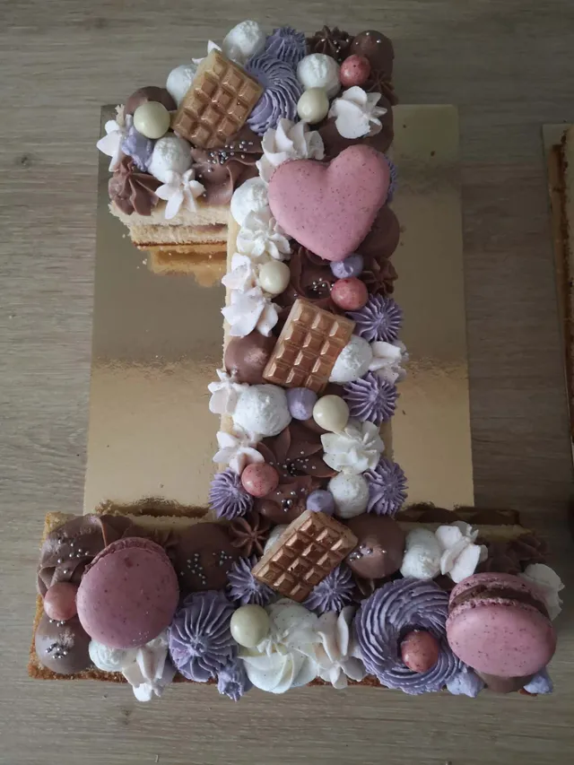 Number cake chocolat /vanille
