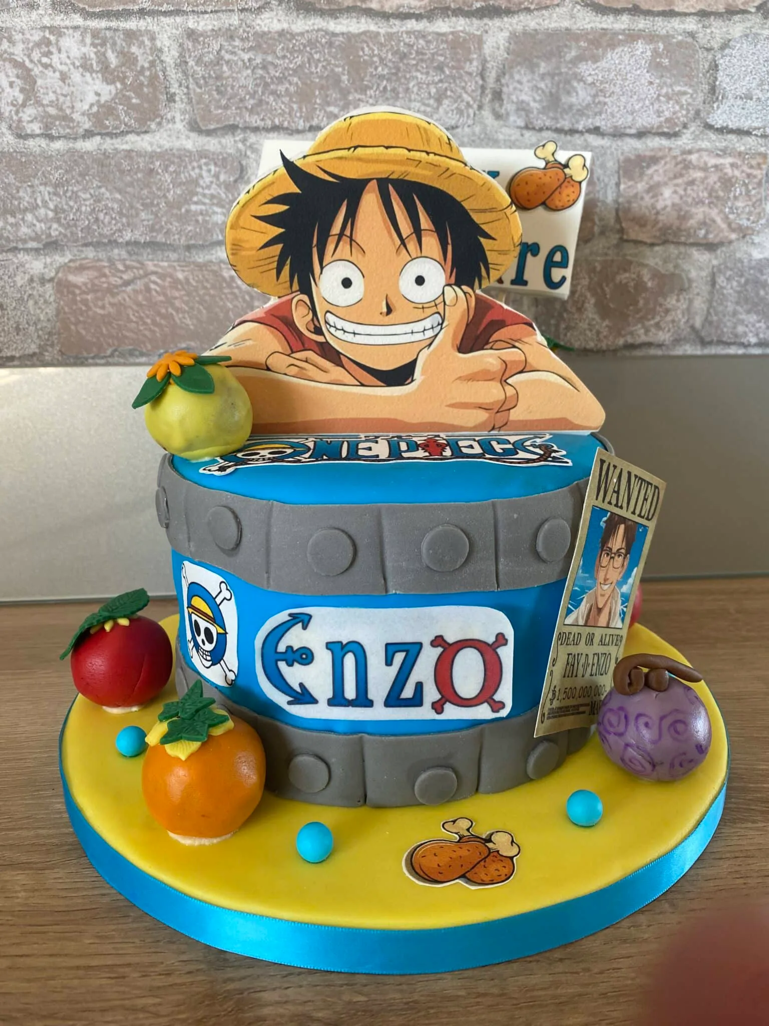 Gâteau One Piece Luffy