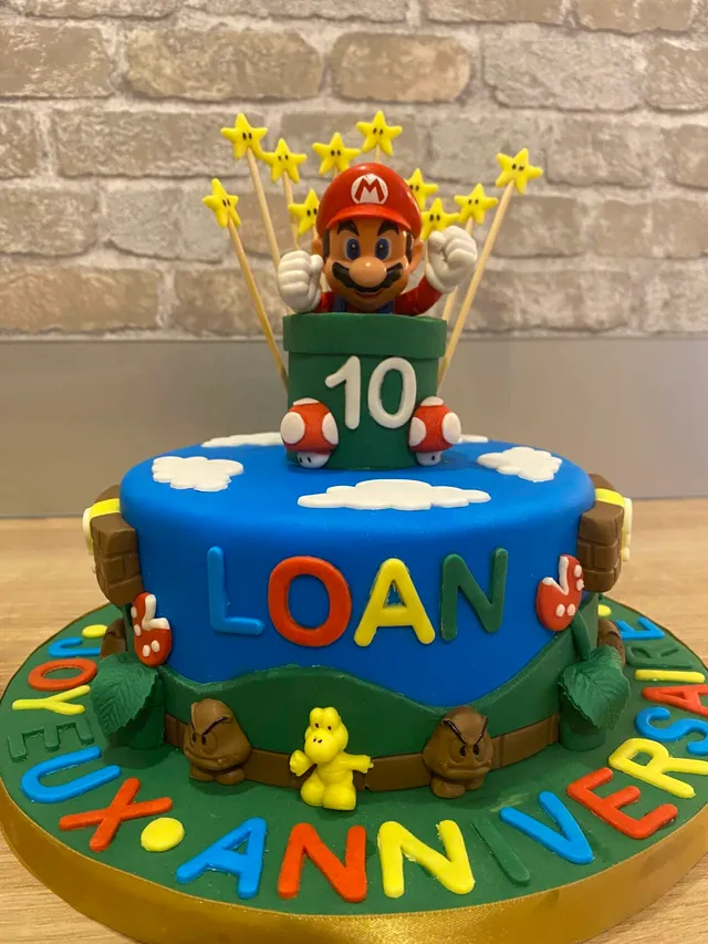 Gâteau Super Mario