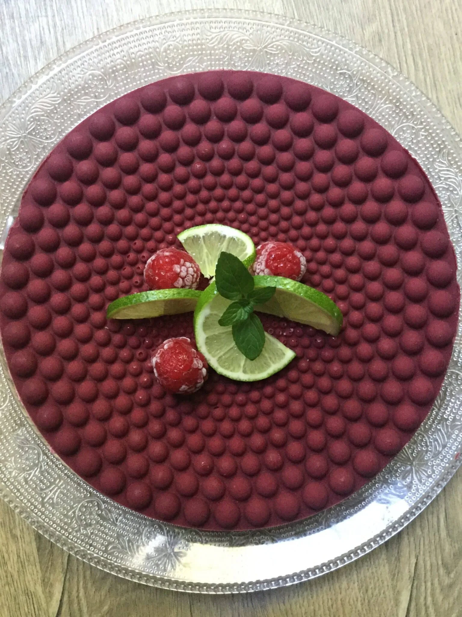 Mon entremet fruits rouges