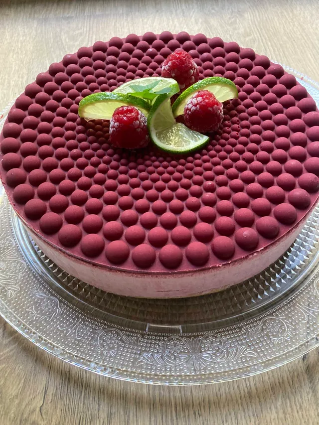 Mon entremet fruits rouges