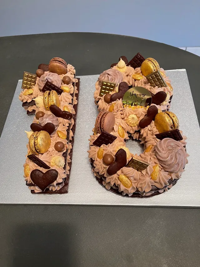 Number cake tout chocolat