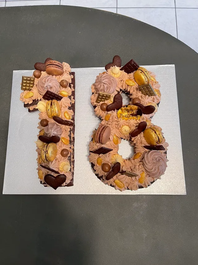 Number cake tout chocolat