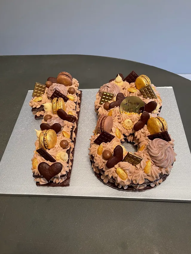 Number cake tout chocolat
