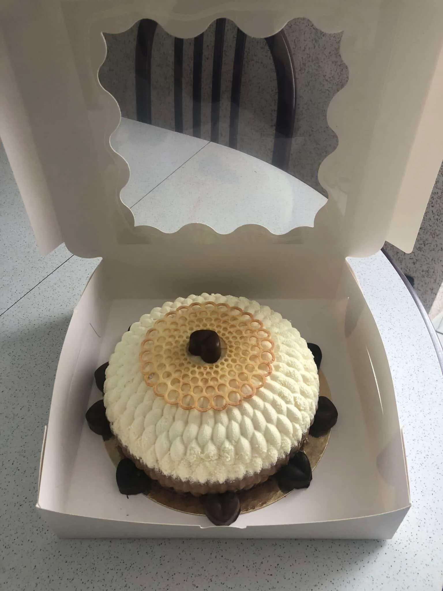 Entremet trois chocolats