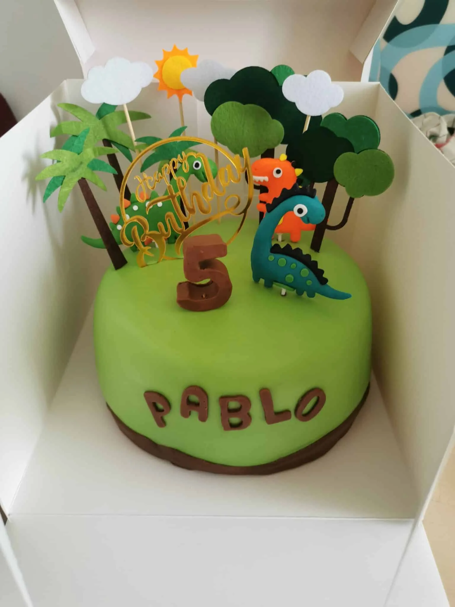 Cake design dinausore