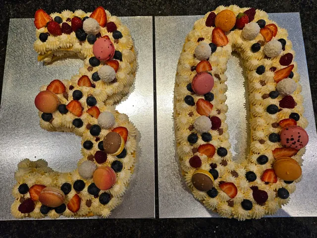 Number Cake Chantilly Mascarpone - fruits rouges