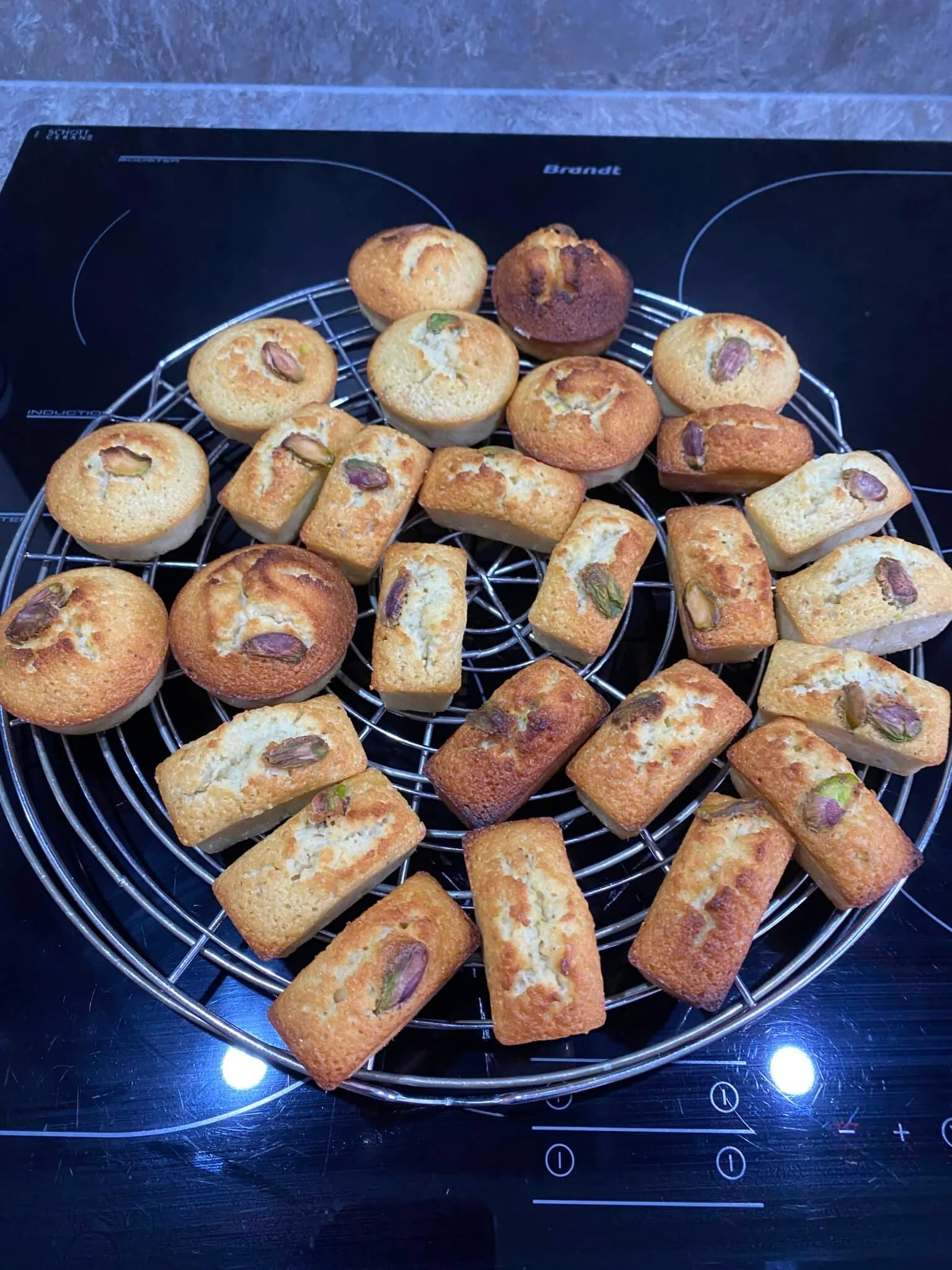 Financiers amandes et pistache