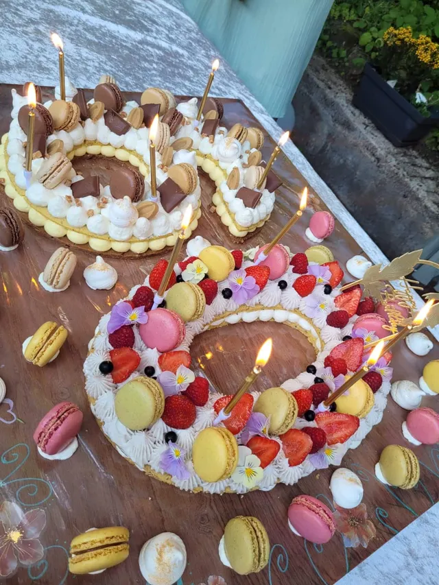 Number cake 60 ans