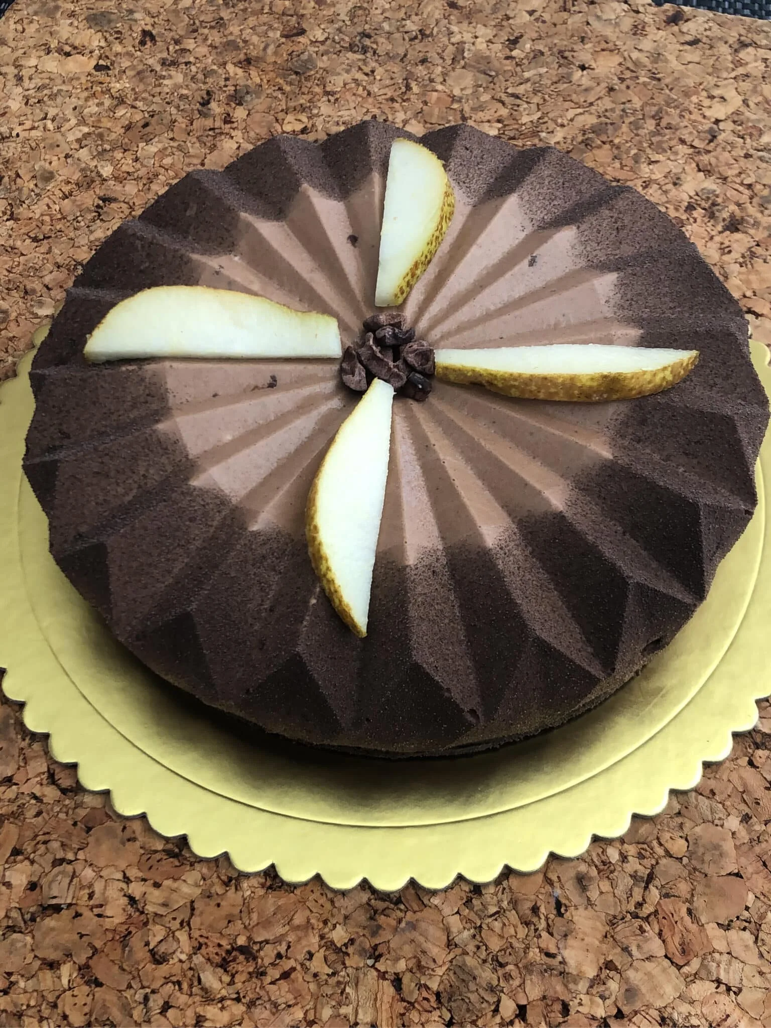 Bavarois chocolat poire