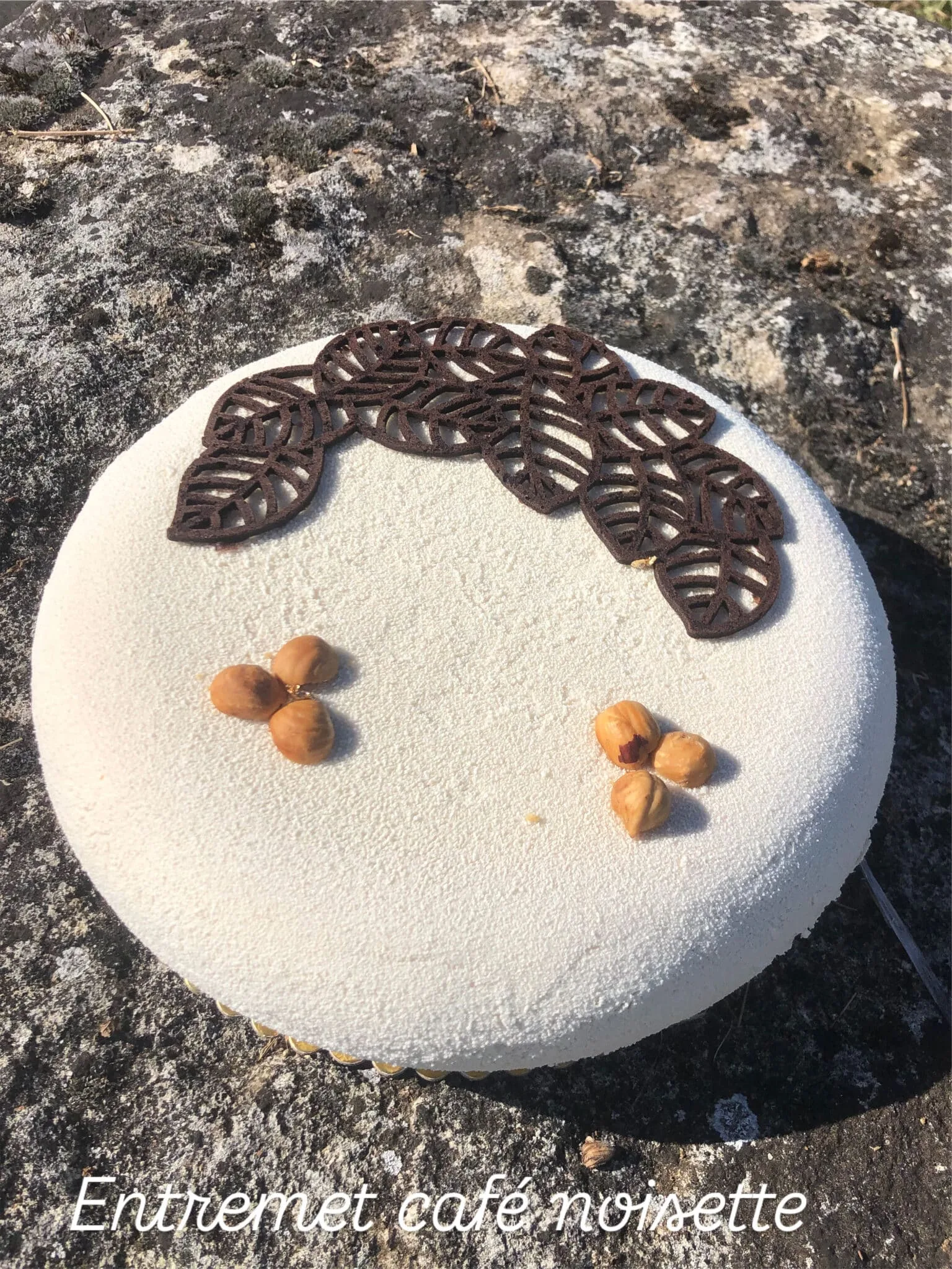 Entremet café noisette